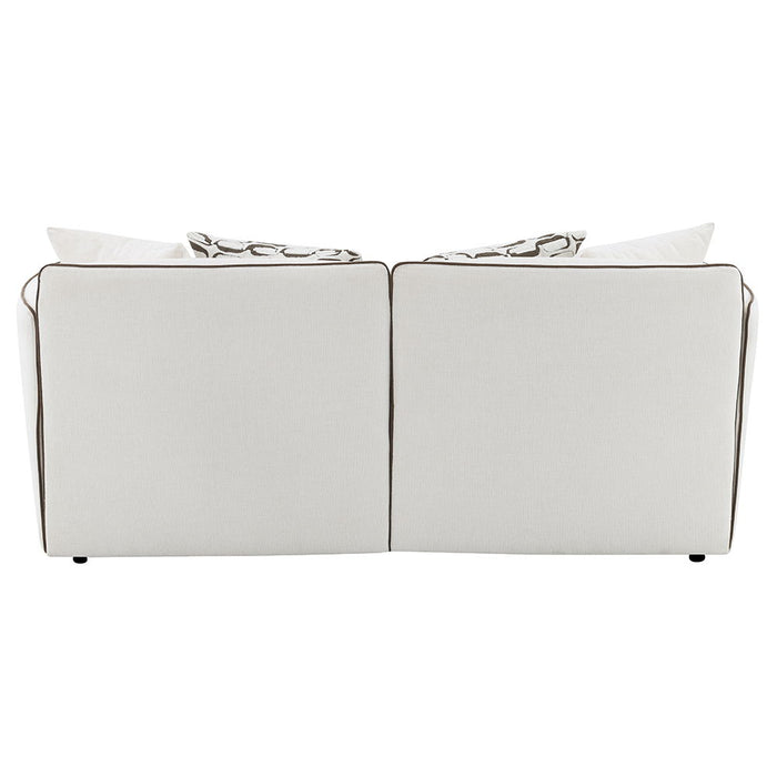 Yolanda - Loveseat With 4 Pillows - Beige Chenille ACME