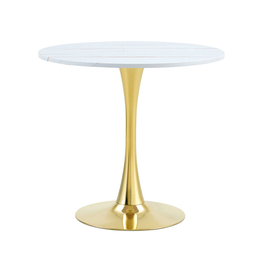 Round Dining Table & Thickened Top For Kitchen Home Essentials