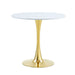 Round Dining Table & Thickened Top For Kitchen Home Essentials