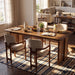 5 Piece Indoor Dining Set, Table & 4 Chairs Noble House