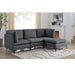 Upholstered Modular Sectional & Tall Legs Home Essentials