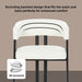 Modern Dining Upholstered Barrel Chair With Curved Back And Armrests Home Essentials
