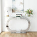 Dual C - Shaped Console Table Home Essentials