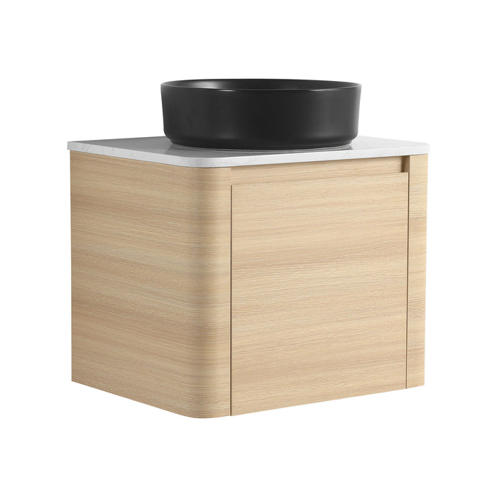Mounted Bathroom Vanity With Art Sink & 2 Soft Close Doors Home Essentials