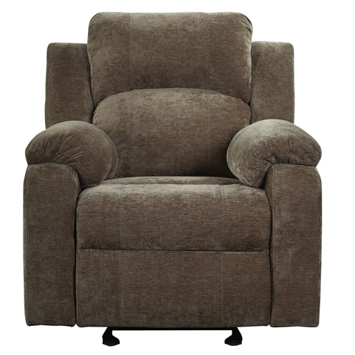 Upholstered Manual Recliner Chair With 3 Adjustable Backrest Positions Noble House