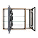 Wall Mounted Bathroom Mirror Cabinet With Soft Close Door, Adjustable Shelves - Imitative Oak Home Essentials