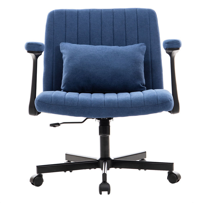 Criss Cross Armrest Office Chair With Wheels Home Essentials