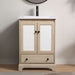 Bathroom Vanity With Basin 1 Drawer, Particle Board Construction, Free Standing Storage - Brown Home Essentials