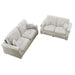 Contemporary 2 Piece Sofa Set With Matching Pillows Home Essentials