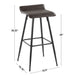 Ale - Contemporary Fixed-Height Bar Stool (Set of 2) Lumi Source