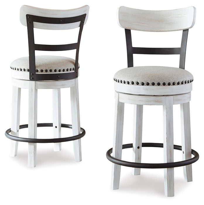 Valebeck - Full Back Swivel Stool Signature Design by Ashley®