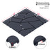 Stone Style Patio Deck Tiles For Porch (Set of 44) - Gray Daily Nest