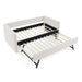 Upholstered Daybed With Pop Up Trundle Home Essentials