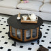 Round 3 Door Storage Coffee Table For Living Room Home Essentials