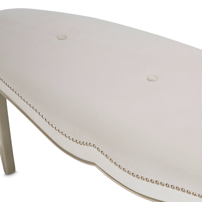 London Place - Bed Bench - Creamy Pearl Michael Amini