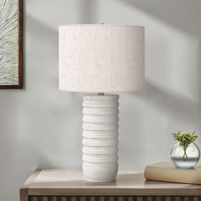 Table Lamp, Lighting, Resin, Transitional - Cream 8th Street