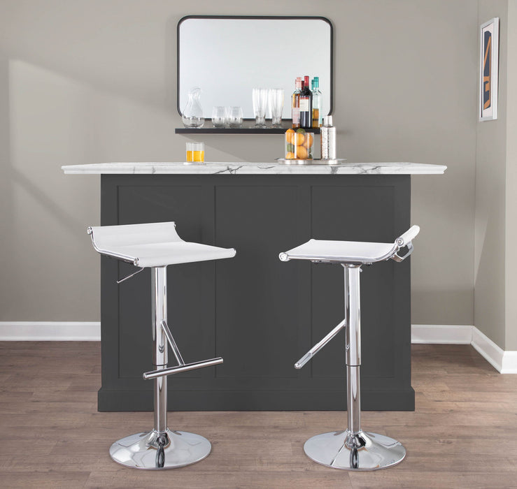 Mirage Ale - Contemporary Adjustable Bar Stool Lumi Source