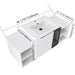 Wall Mounted Bathroom Vanity With Sink, Cabinet & Half Door Home Essentials