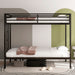 Adam - Twin Over Twin Bunk Bed - Black House & Home Furniture