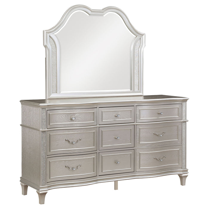 Colwood - 9 Drawer Dresser With Mirror - Silver Furniture Max