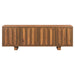 Farmhouse TV Stand, Storage Media Console With Adjustable Shelves & 3 Cable Holes Hearth and Haven