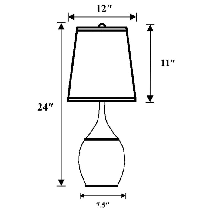 Droplet Empire - Shade Urn Table Lamp (Set of 2) - Silver Furniture Max