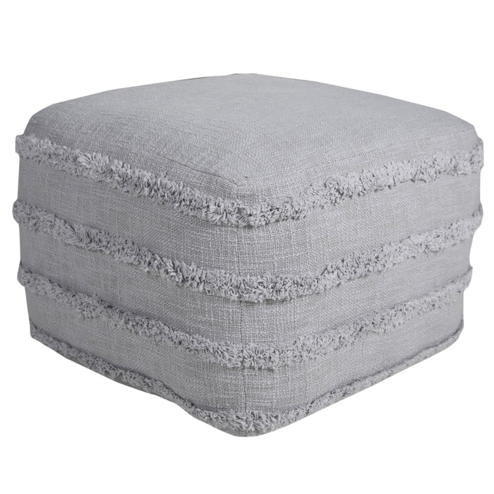 Cotton Ottoman - Gray