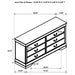 Frances - 6 Drawer Dresser Furniture Max