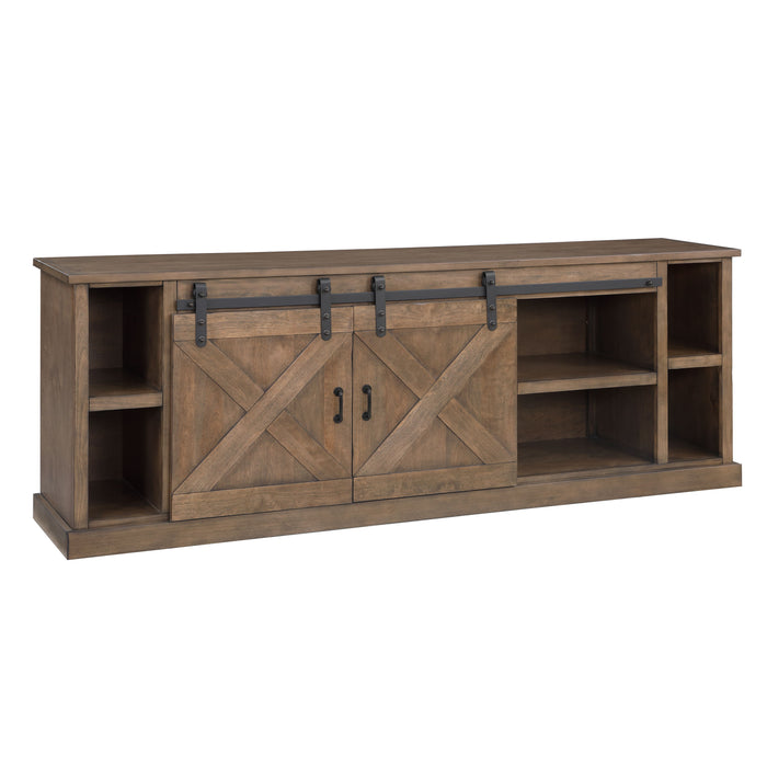 Farmhouse - TV Stand Console - Barnwood