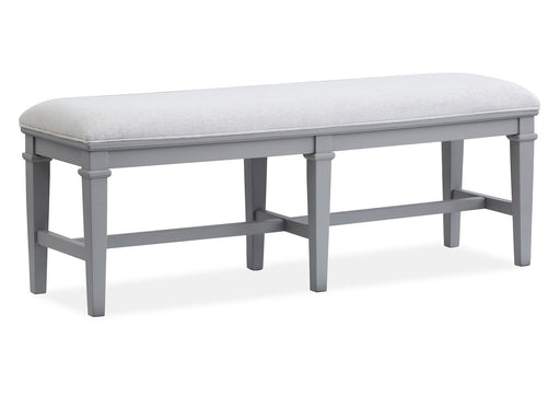 Charleston - Bench With Upholstered Seat - Gray Magnussen Furniture