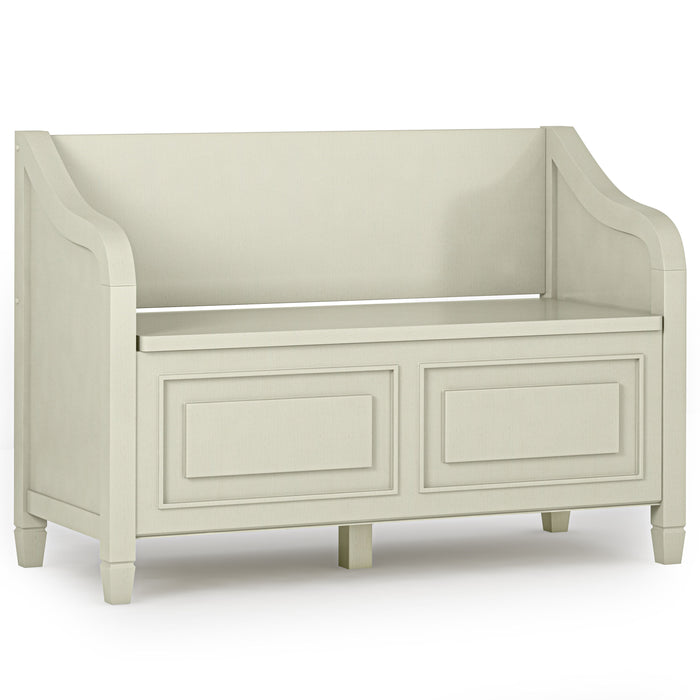 Connaught - Entryway Storage Bench - Antique White