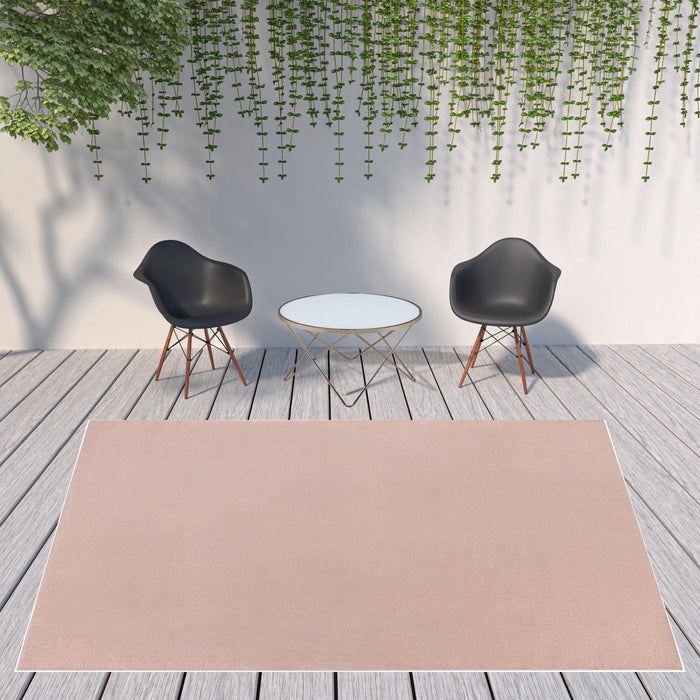 9' X 12' Non Skid Indoor / Outdoor Area Rug - Pink