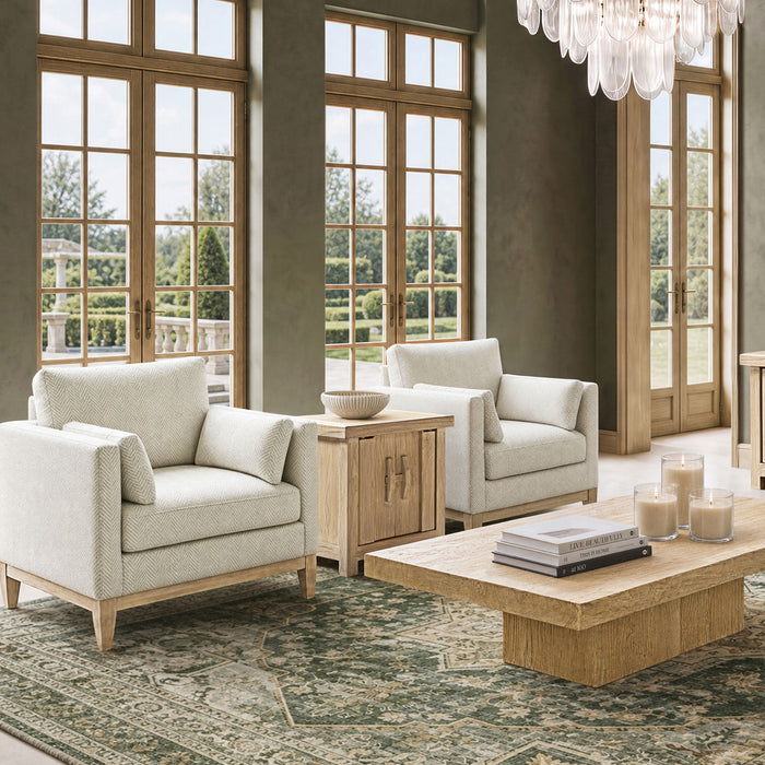 Rowan - 2 Door Cabinet - Light Natural Brown Jennifer Taylor Home