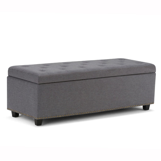 Hamilton - Upholstered Storage Ottoman Simpli-Home
