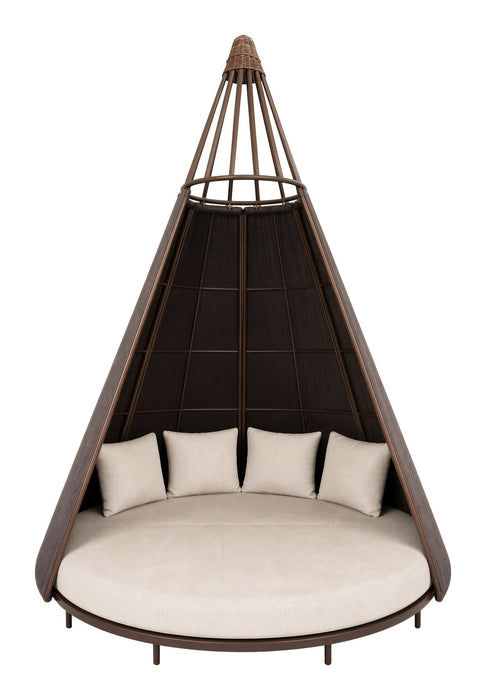 Astoria - Daybed - White / Dark Brown Zuo Modern