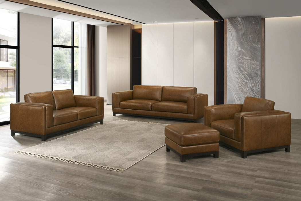 Sayer - Ottoman - Brown New Classic