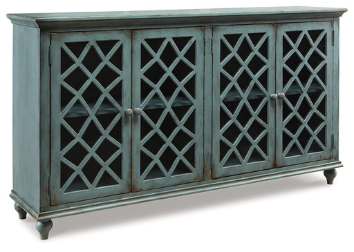 Mirimyn - Accent Cabinet - Vintage Finish - Antique Teal Signature Design by Ashley®