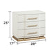 Lexington - 3 Drawer Nightstand - Beige Matrix Furniture Group