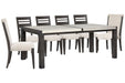 Plum Creek - 7 Piece Rectangular Dining Table Set Magnussen Furniture
