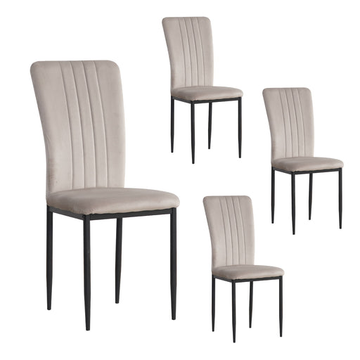 Velvet Dining Chairs For Dining Room (Set of 4) Home Essentials