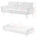 Sofa Bed With Nail Head Trim And Cup Holders - Pink Home Essentials