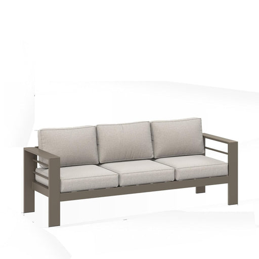 All-Weather Patio Sofa With Cushions, 3 Seat Outdoor Couch Home Essentials