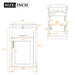 20" Bathroom Vanity With Bulged Sink, Freestanding Single Vanity Set, Soft Close Door Hearth and Haven