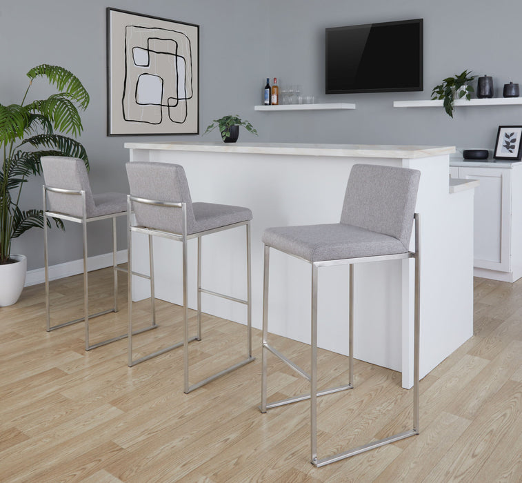 Fuji - Contemporary And Modern Elegance High Back Barstool Lumi Source