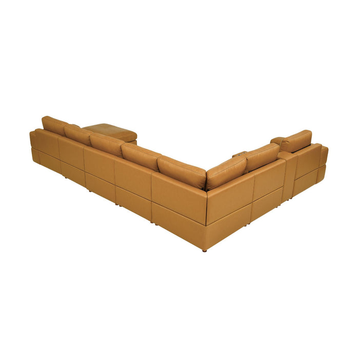 Modular Sectional With Large Square Arms, Custom Configuration Home Essentials