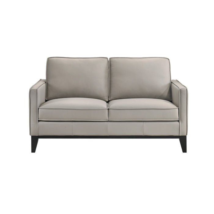 Aaron - Loveseat - Mist Gray New Classic