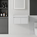 36" Floating Bathroom Vanity Cabinet, With Soft Close Double Doors, Wall Mounted, Cabinet Only - White Home Essentials