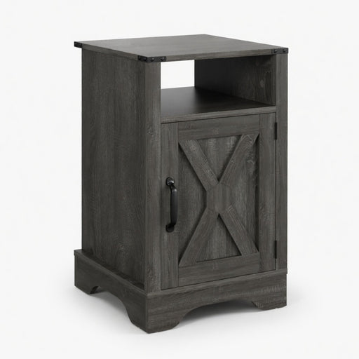 Farmhouse Nightstand, Charging Station & Storage Home Essentials