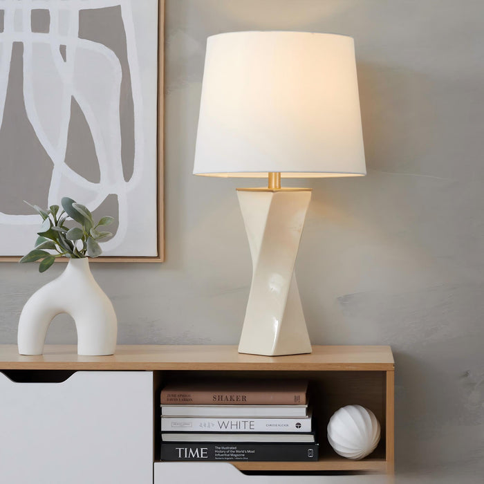 Curvo - Square Contemporary Table Lamp Lumi Source
