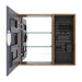 Wall Mounted Bathroom Mirror Cabinet & Adjustable Shelves - Imitative Oak Home Essentials